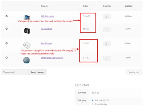 Get cart subtotal in woocommerce.